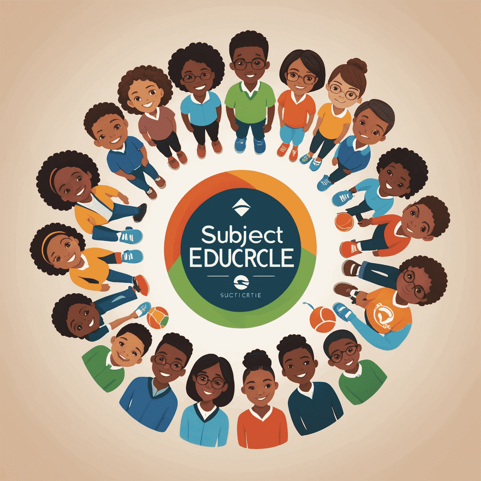 EduCircle logo featuring a circle of diverse students and educators